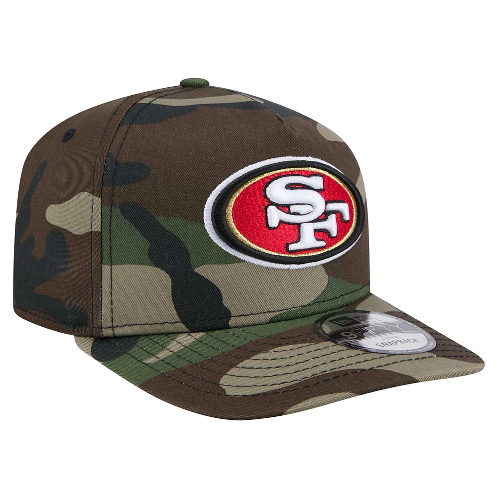 Men's New Era Camo San Francisco 49ers Woodsy 9FIFTY Snapback Hat