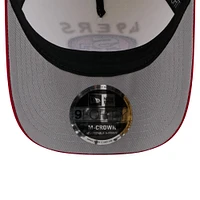 Men's New Era Cream/Scarlet San Francisco 49ers 2025 NFL Draft 9FORTY A-Frame M-Crown Adjustable Hat