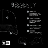 Casquette extensible rouge New Era pour hommes des 49ers de San Francisco 9SEVENTY