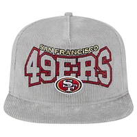 Men's New Era  Gray San Francisco 49ers Corduroy Golfer Adjustable Hat