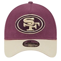 Men's New Era Purple San Francisco 49ers Injection Moleskin Crown Adjustable Hat