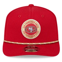 Men's New Era Scarlet San Francisco 49ers 2024 Sideline 9SEVENTY Stretch-Snap Hat