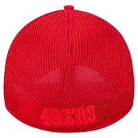 Men's New Era Scarlet San Francisco 49ers Active Team Tone 39THIRTY Flex Hat