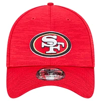 Men's New Era Scarlet San Francisco 49ers  Active Tech 39THIRTY Flex Hat