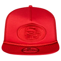 Men's New Era Scarlet San Francisco 49ers Active Tone Golfer Snapback Hat
