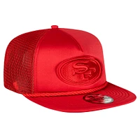 Men's New Era Scarlet San Francisco 49ers Active Tone Golfer Snapback Hat