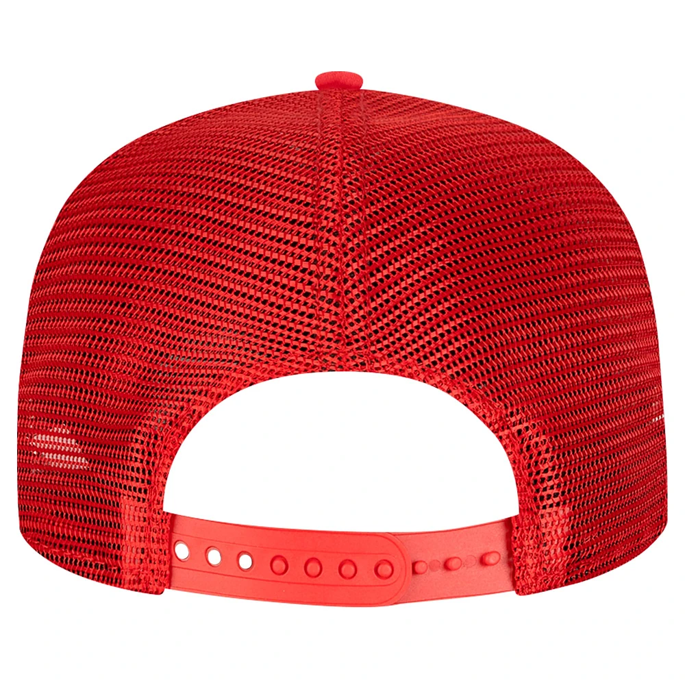 Men's New Era Scarlet San Francisco 49ers Active Tone Golfer Snapback Hat