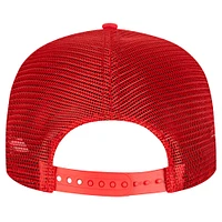 Men's New Era Scarlet San Francisco 49ers Active Tone Golfer Snapback Hat