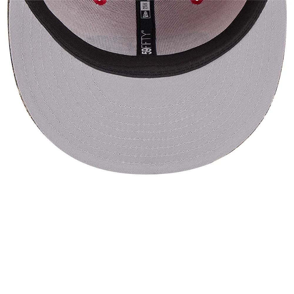 Men's New Era Scarlet San Francisco 49ers Active Two-Tone Camo 59FIFTY Fitted Hat