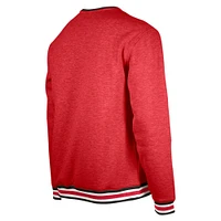 Men's New Era Scarlet San Francisco 49ers Big & Tall Pullover Sweatshirt