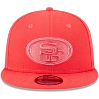 Men's New Era Scarlet San Francisco 49ers Color Pack Brights 9FIFTY Snapback Hat