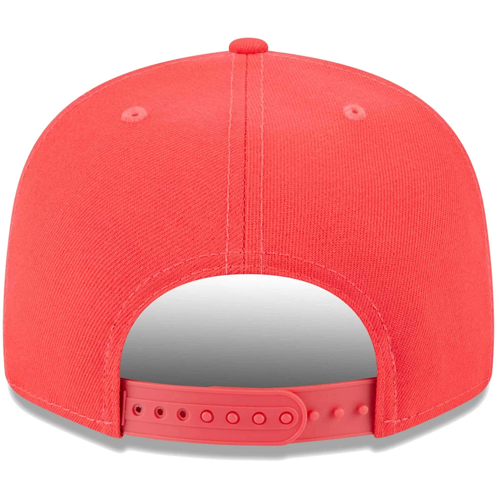 Men's New Era Scarlet San Francisco 49ers Color Pack Brights 9FIFTY Snapback Hat