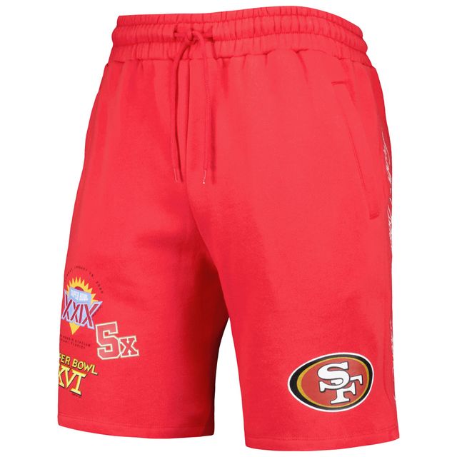Short New Era Scarlet San Francisco 49ers Historic Champs pour homme