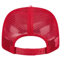 Men's New Era Scarlet San Francisco 49ers Hula 9SEVENTY Adjustable Trucker Hat