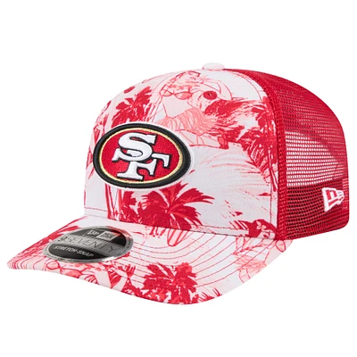 Casquette ajustable Hula 9SEVENTY Scarlet des San Francisco 49ers pour homme de New Era