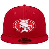 Men's New Era Scarlet San Francisco 49ers Super Bowl XXIX Main Patch 59FIFTY Fitted Hat