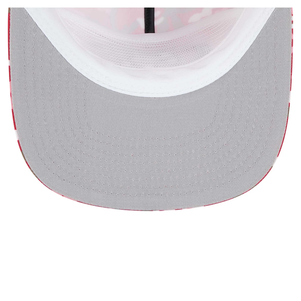 Men's New Era Scarlet San Francisco 49ers Wakey Wakey Golfer Snapback Hat