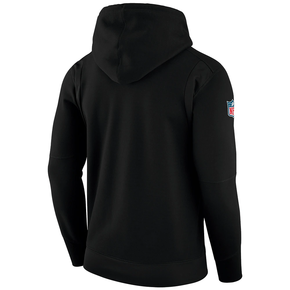 Men's Nike Black San Francisco 49ers Sideline Player Performance Pullover Hoodie