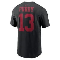 Men's Nike Brock Purdy Black San Francisco 49ers Player Name & Number T-Shirt