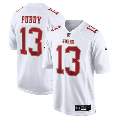 Maillot de jeu mode Nike Brock Purdy Tundra pour hommes, blanc, San Francisco 49ers