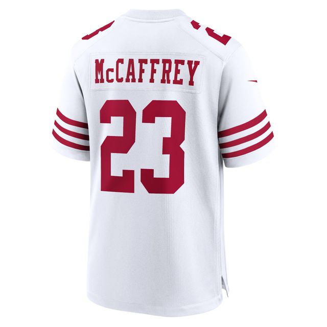 Maillot Nike Christian McCaffrey pour homme des San Francisco 49ers Game Player, blanc