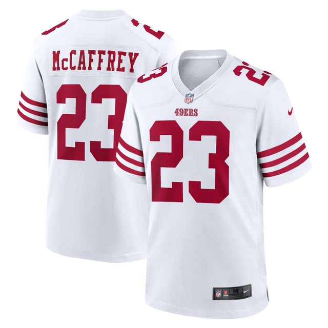 Maillot Nike Christian McCaffrey pour homme des San Francisco 49ers Game Player, blanc