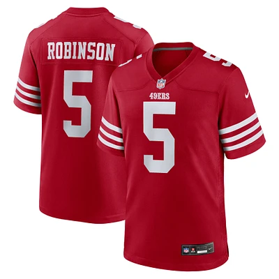 Maillot de match Nike Demarcus Robinson Scarlet des San Francisco 49ers pour homme