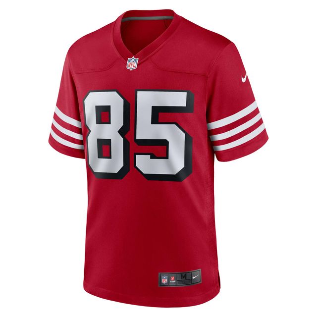 Maillot de match alternatif Nike George Kittle Scarlet pour homme des San Francisco 49ers