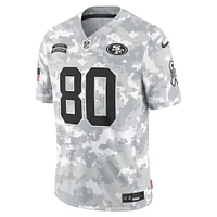 Men's Nike Jerry Rice Arctic Camo San Francisco 49ers 2024 Salute to Service Retired Player Limited Jersey