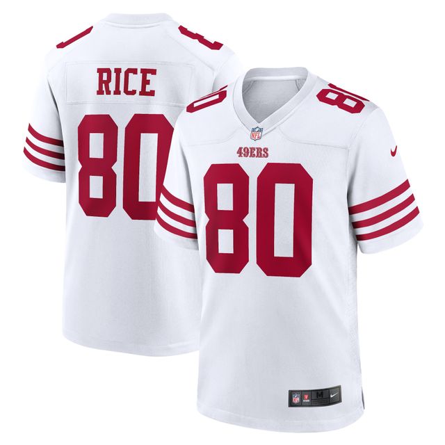Maillot de match joueur retraité Nike Jerry Rice des San Francisco 49ers pour homme, blanc