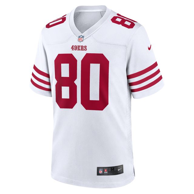 Maillot de match joueur retraité Nike Jerry Rice des San Francisco 49ers pour homme, blanc