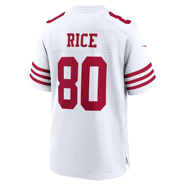 Maillot de match joueur retraité Nike Jerry Rice des San Francisco 49ers pour homme, blanc