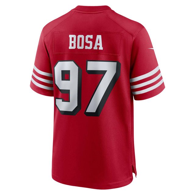 Maillot de match alternatif Nike Nick Bosa Scarlet pour homme des San Francisco 49ers