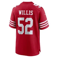 Maillot de match joueur retraité Nike Patrick Willis Scarlet San Francisco 49ers pour homme