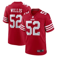 Maillot de match joueur retraité Nike Patrick Willis Scarlet San Francisco 49ers pour homme