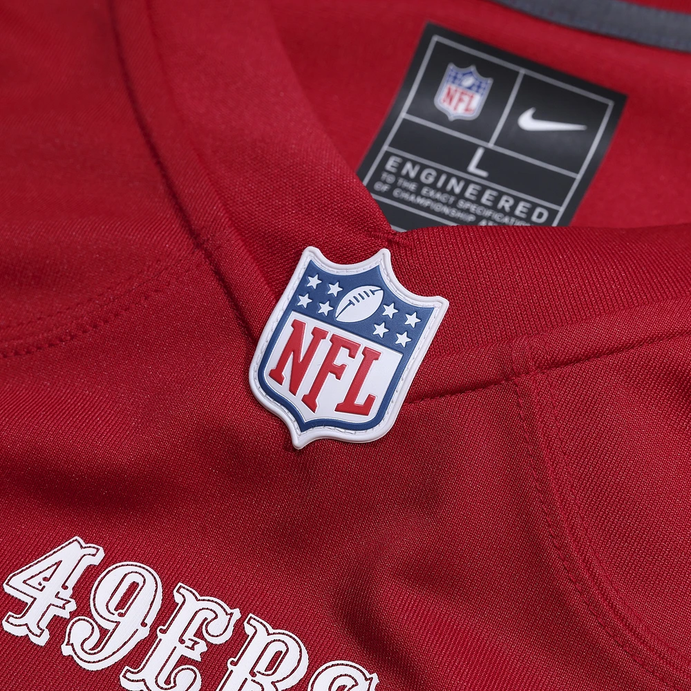 Men's Nike Ricky Pearsall  Scarlet San Francisco 49ers Team Game Jersey