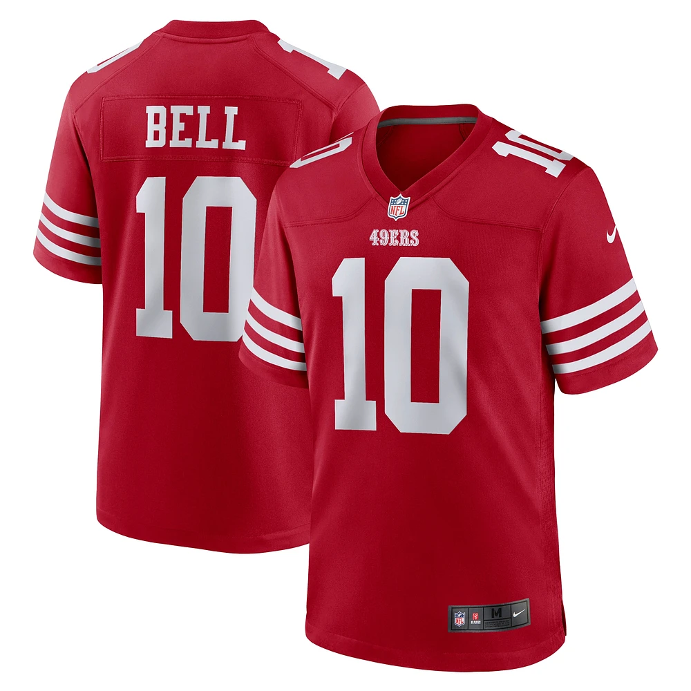 Maillot Nike Ronnie Bell Scarlet San Francisco 49ers Team Game pour Homme