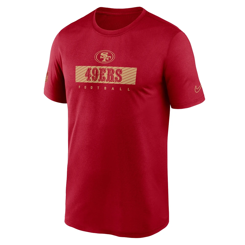 Men's Nike Scarlet San Francisco 49ers Sideline Legend Performance T-Shirt