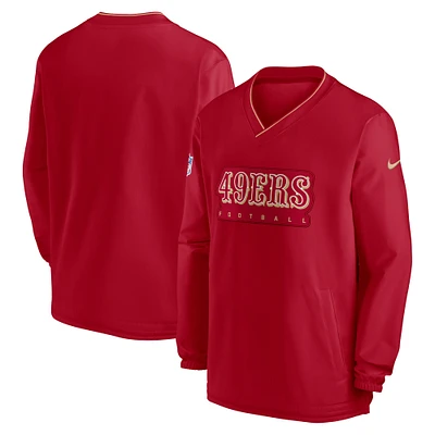 Chemise coupe-vent Nike Scarlet San Francisco 49ers Sideline pour homme