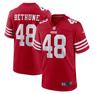 Maillot de match Nike Tatum Bethune Scarlet San Francisco 49ers pour homme