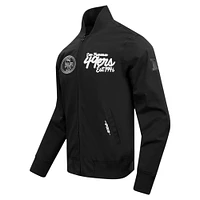 Men's Pro Standard Black San Francisco 49ers Paint The City Twill Full-Zip Jacket