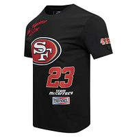 Men's Pro Standard Christian McCaffrey Black San Francisco 49ers Fast Lane Name & Number Player T-Shirt