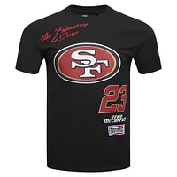 Men's Pro Standard Christian McCaffrey Black San Francisco 49ers Fast Lane Name & Number Player T-Shirt