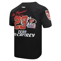 Men's Pro Standard Christian McCaffrey Black San Francisco 49ers Fast Lane Name & Number Player T-Shirt