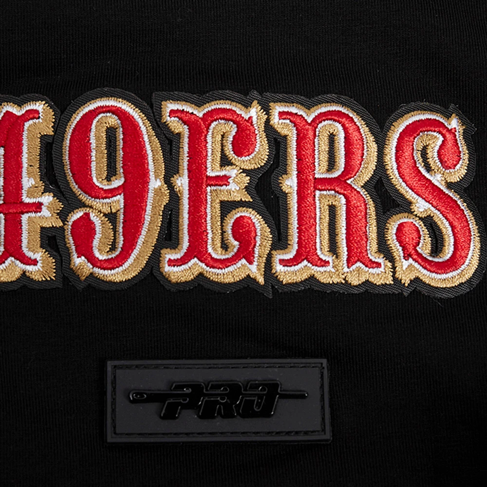Men's Pro Standard Christian McCaffrey Black San Francisco 49ers Fast Lane Name & Number Player T-Shirt