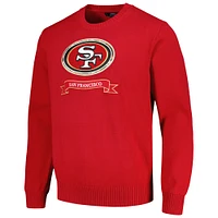 Men's Pro Standard Scarlet San Francisco 49ers Prep Knit Sweater