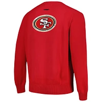 Men's Pro Standard Scarlet San Francisco 49ers Prep Knit Sweater