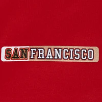 Men's Pro Standard  Scarlet San Francisco 49ers Split Logo Double Knit Full-Zip Hoodie