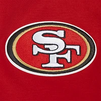 Men's Pro Standard  Scarlet San Francisco 49ers Split Logo Double Knit Full-Zip Hoodie