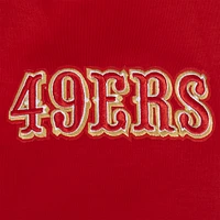 Men's Pro Standard  Scarlet San Francisco 49ers Split Logo Double Knit Full-Zip Hoodie